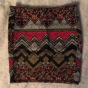 H&M Animal Printed Mini Skirt